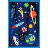 LA Rug Inc. Olive Kids Out of This World Multi Colored 39 in. x 58 in. Area Rug