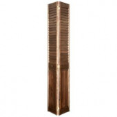 Home Fashion Technologies 2 in. Louver/Panel MinWax Special Walnut Solid Wood Interior Bifold Closet Door