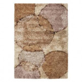 Kas Rugs Shag Finesse 5 Beige/Brown 7 ft. 6 in. x 9 ft. 6 in. Area Rug