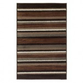 Shaw Living Avalon Black/Dove 30 in. x 46 in. Scatter Rug