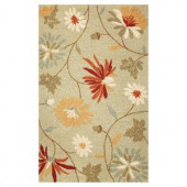 Kas Rugs Playful Flowers Sage 5 ft. x 7 ft. 6 in. Area Rug