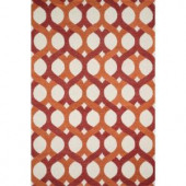 Loloi Rugs Weston Lifestyle Collection Red Orange 5 ft. x 7 ft. 6 in. Area Rug