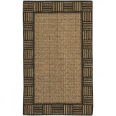 Mohawk Twine Border Elm/Gold 2 ft. 6 in. x 3 ft. 10 in. Accent Rug