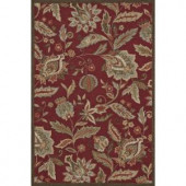 Loloi Rugs Summerton Life Style Collection Red 7 ft. 6 in. x 9 ft. 6 in. Area Rug