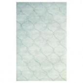Kas Rugs Simple Scallop Frost 8 ft. x 10 ft. Area Rug