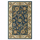 Home Decorators Collection Dudley Navy/Beige 7 ft. 6 in. x 9 ft. 6 in. Area Rug