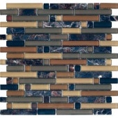 EPOCH Varietals Rioja-1651 Stone And Glass Blend 12 in. x 12 in. Mesh Mounted Floor & Wall Tile (5 Sq. Ft./Case)