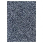 Kas Rugs Stocky Shag Blue/Light Blue 2 ft. 3 in. x 3 ft. 9 in. Area Rug