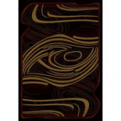 United Weavers Oz Black 7 ft. 10 in. x 10 ft. 6 in. Contemporary Area Rug