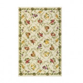 Home Decorators Collection Fruit Garden Ivory 5 ft. 3 in. x 8 ft. 3 in. Area Rug