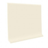 ROPPE Almond 4 in. x 1/8 in. x 48 in. Vinyl Cove Base (30 Pieces / Carton)