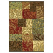 Kas Rugs Artistic Patchwork Mocha 3 ft. 3 in. x 4 ft. 7 in. Area Rug