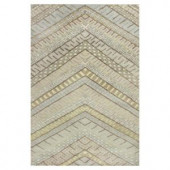 Kas Rugs Moroccan Chevron Cream/Brown 7 ft. 9 in. x 9 ft. 9 in. Area Rug