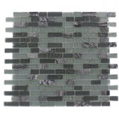 Splashback Tile 12 in. x 12 in. Marble and Glass Mosaic Floor and Wall Tile