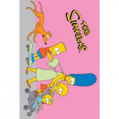 Fun Rugs The Simpsons Walk 'N Roll Pink 39 in. x 58 in. Area Rug