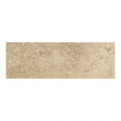 Daltile Canaletto Giallo 13 in. x 3 in. Porcelain Bullnose Floor and Wall Tile