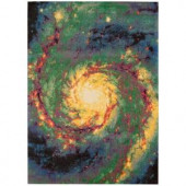 Nourison Altered States Galaxy Multicolor 8 ft. x 10 ft. Area Rug