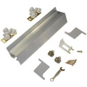 Johnson Hardware 2610F Series 96 in. Track and Hardware Set for Wall-Mount Sliding Doors