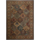 Rizzy Home Bellevue Collection Black and Tan 5 ft. 3 in. x 7 ft. 7 in. Area Rug
