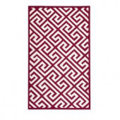 Home Decorators Collection Piper Red 2 ft. 6 in. x 4 ft. Area Rug