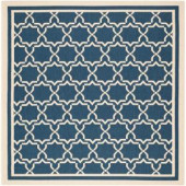 Safavieh Courtyard Navy/Beige 6.6 ft. x 6.6 ft. Square Area Rug