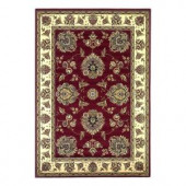 Kas Rugs Classic Mahal Red/Ivory 9 ft. 10 in. x 13 ft. 2 in. Area Rug