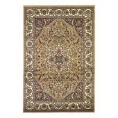 Kas Rugs Classic Medallion Beige/Ivory 9 ft. 10 in. x 13 ft. 2 in. Area Rug