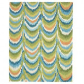 Loloi Rugs Olivia Life Style Collection Green Blue 7 ft. 6 in. x 9 ft. 6 in. Area Rug