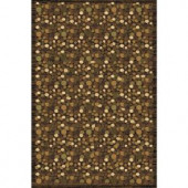 LA Rug Inc. 861/00 Crown Collection, primary brown color, 2 ft. x 8 ft. Runner