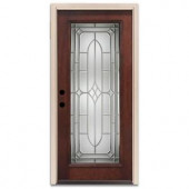 Steves & Sons Brookhollow Full Lite Prefinished Mahogany Entry Door