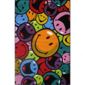LA Rug Inc. Smiley Smiles and Laughs Multi Colored 39 in. x 58 in. Area Rug