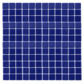 EPOCH Monoz M-Blue-1402 Mosaic Recycled Glass 12 in. x 12 in. Mesh Mounted Floor & Wall Tile (5 Sq. Ft./Case)