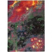 Nourison Altered States Planets Multicolor 5 ft. x 7 ft. Area Rug