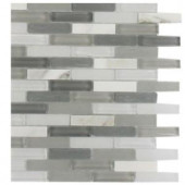 Splashback Tile Cleveland Severn Mini Brick Mixed Materials Floor and Wall Tile - 6 in. x 6 in. Tile Sample