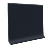 ROPPE Black 4 in. x 1/8 in. x 48 in. Vinyl Cove Base (30-Pieces / Carton)