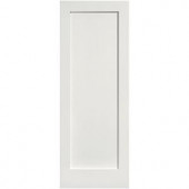 Masonite Crown MDF Smooth 1-Panel Solid Core Primed Composite Prehung Interior Door