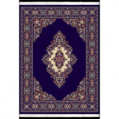 United Weavers Cathedral Navy 5 ft. 3 in. x 7 ft. 6 in. Area Rug