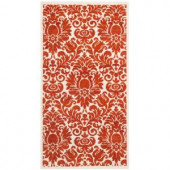 Safavieh Porcello Red/Ivory 2 ft. x 3.6 ft. Area Rug