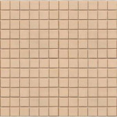 EPOCH Coffeez Latte-1101 Mosaic Recycled Glass 12 in. x 12 in. Mesh Mounted Floor & Wall Tile (5 Sq. Ft./Case)