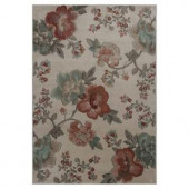Kas Rugs Floral Scape Ivory 5 ft. 3 in. x 7 ft. 8 in. Area Rug