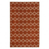 Home Decorators Collection Melanie Rust 3 ft. x 5 ft. Area Rug