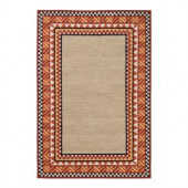 Home Decorators Collection Whimsy Orange 2 ft. x 3 ft. Area Rug