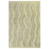 Kas Rugs Moroccan Waves Slate/Cream 5 ft. x 7 ft. 6 in. Area Rug