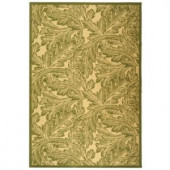 Safavieh Courtyard Natural/Olive 5 ft. 3 in. x 7 ft. 7 in. Area Rug