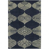 Chandra Parson Charcoal Grey 7 ft. 9 in. x 10 ft. 6 in. Indoor Area Rug