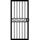 Grisham 421 Series 32 in. x 80 in. Black Tipton Security Door