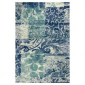 Kas Rugs Whimsical Palette Blue/Green 3 ft. 3 in. x 5 ft. 3 in. Area Rug