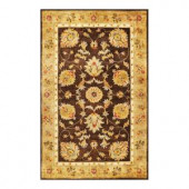 Kas Rugs Fashion Mahal Mocha/Gold 3 ft. 3 in. x 5 ft. 3 in. Area Rug