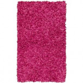 Shag Bright Pink 2 ft. 3 in. x 3 ft. 9 in. Accent Rug