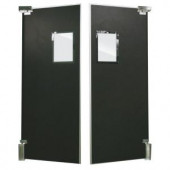Aleco ImpacDor FS-500 3/4 in. x 96 in. x 96 in. Black Wood Core Impact Door